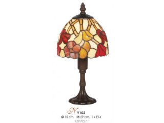 Tiffany stolna lampa crvena