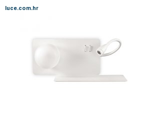 Zidna lampa polica sa USB utičnicom i prekidačem