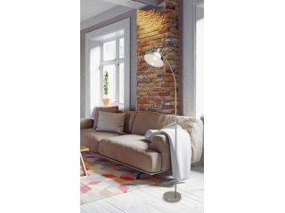 Podna lampa Daron - krom