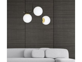 Stropna lampa Ragnar 3 crno / zlatna