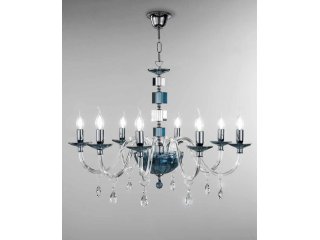 Kristalni luster Livia - plavi